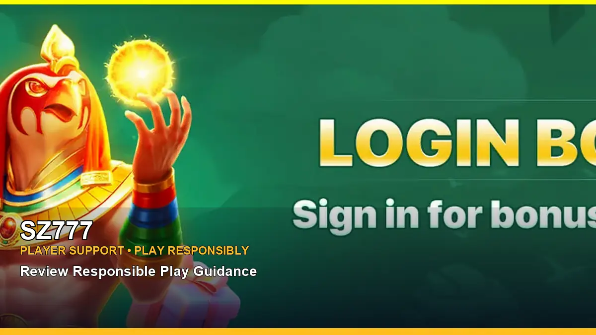 SZ777 player support and responsible gaming guide for Philippine players